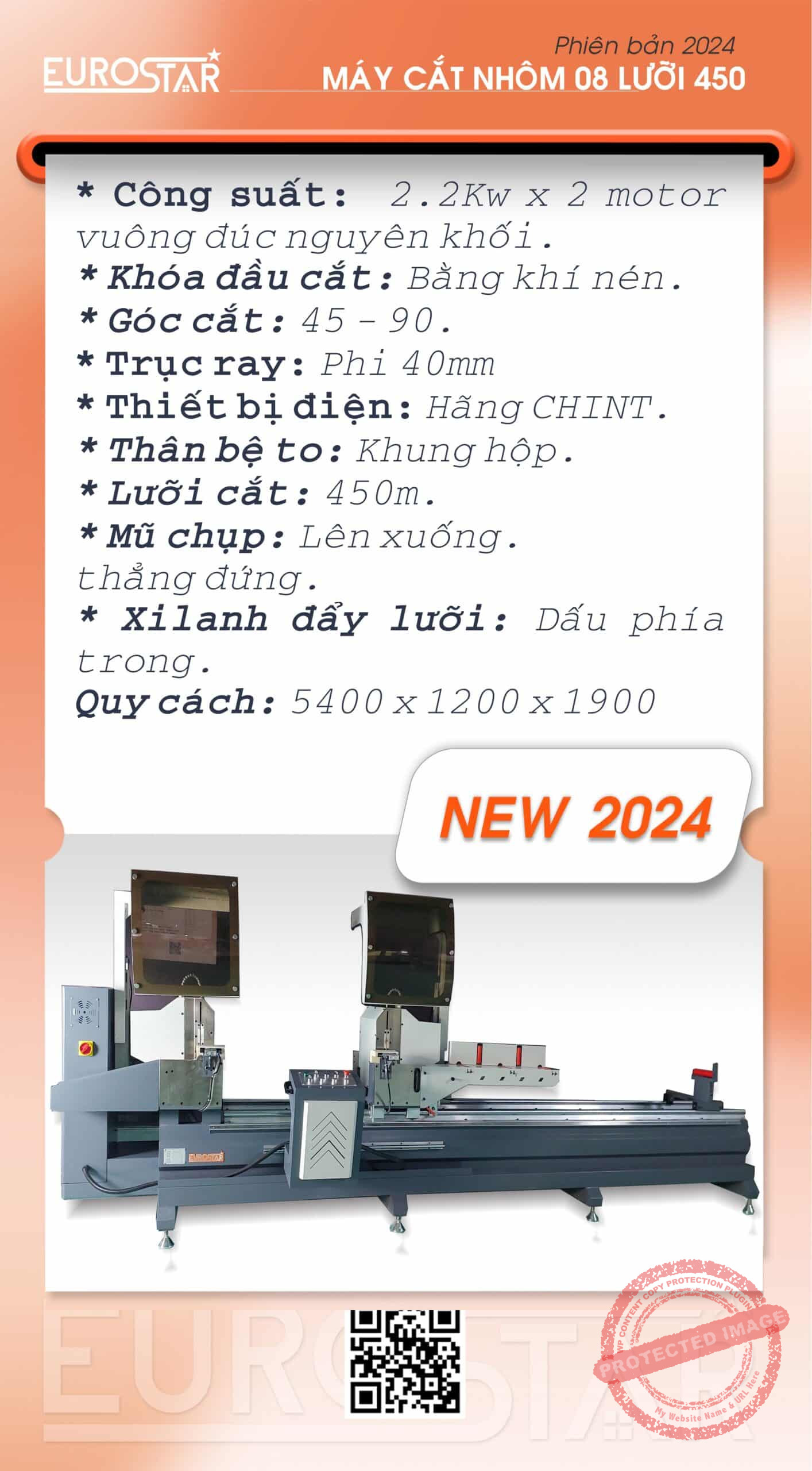 máy cắt 2 đầu 08 lưỡi 450 Máy Cắt 2 Đầu 08 Lưỡi 450