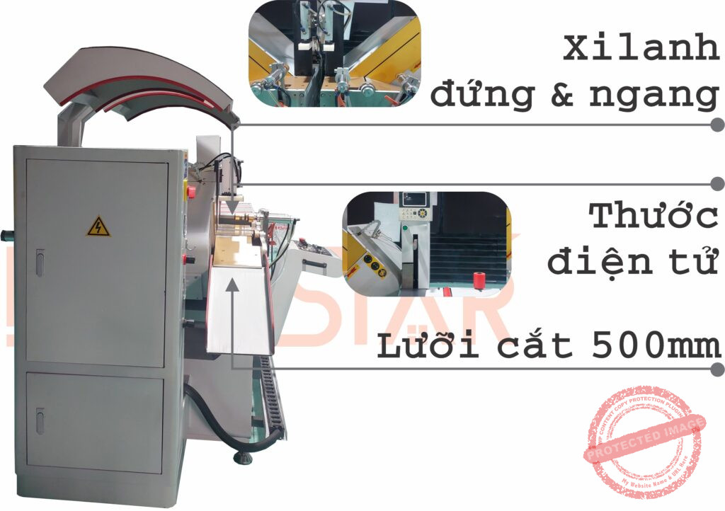 MÁY CẮT 09 LƯỠI 500 HUAXIN Máy Cắt 2 Đầu B500