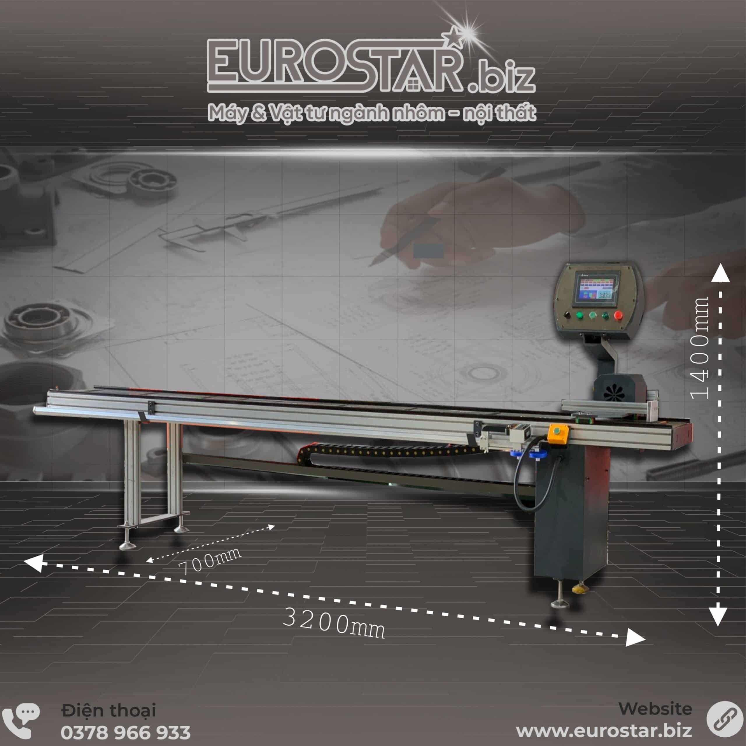 Thước cắt Bluetooth CNC
