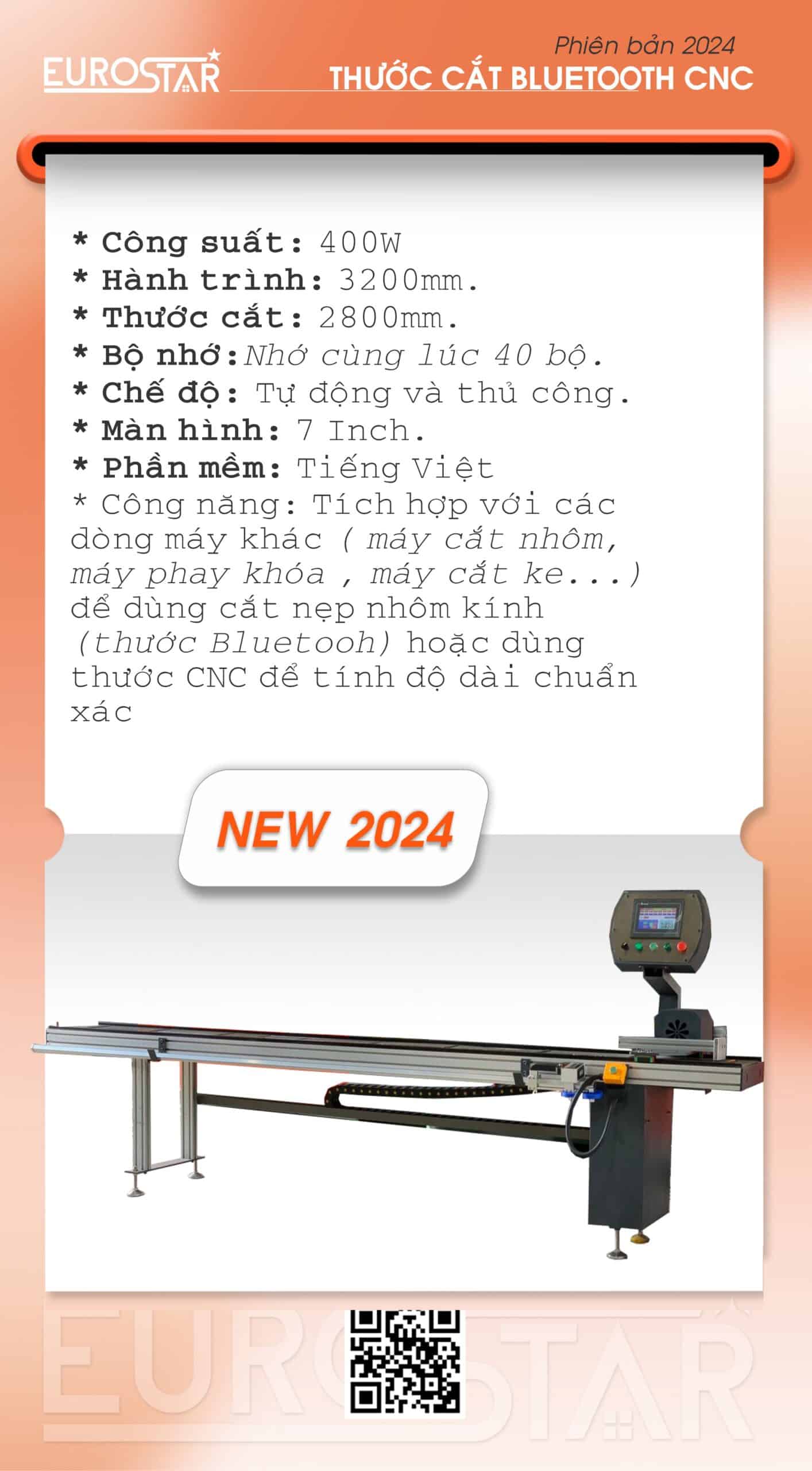 Thước cắt Bluetooth CNC