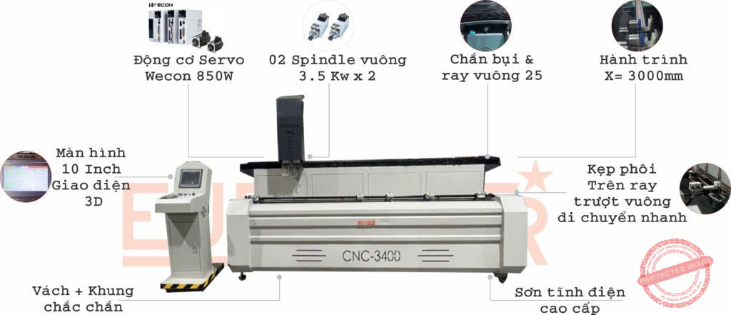 Máy Phay Khóa CNC K2000 Máy Khoét Khóa CNC K3400