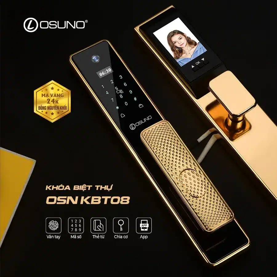 Khóa biệt thự mạ vàng KBT08