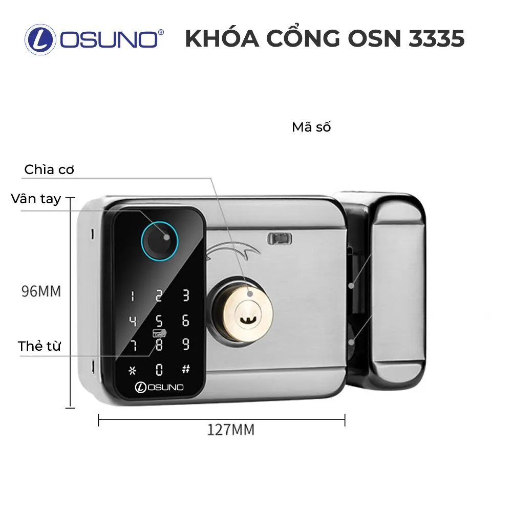 Khóa vân tay cửa sắt