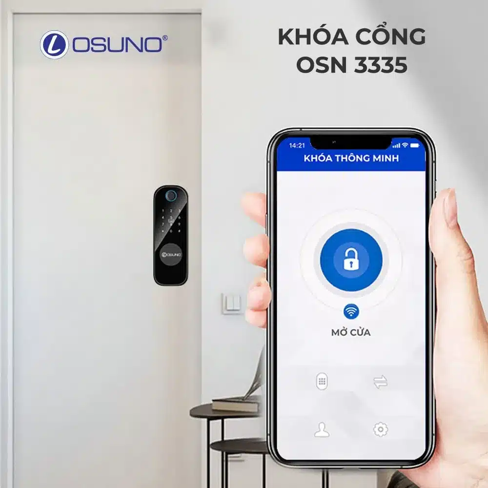 Khóa vân tay cửa cổng