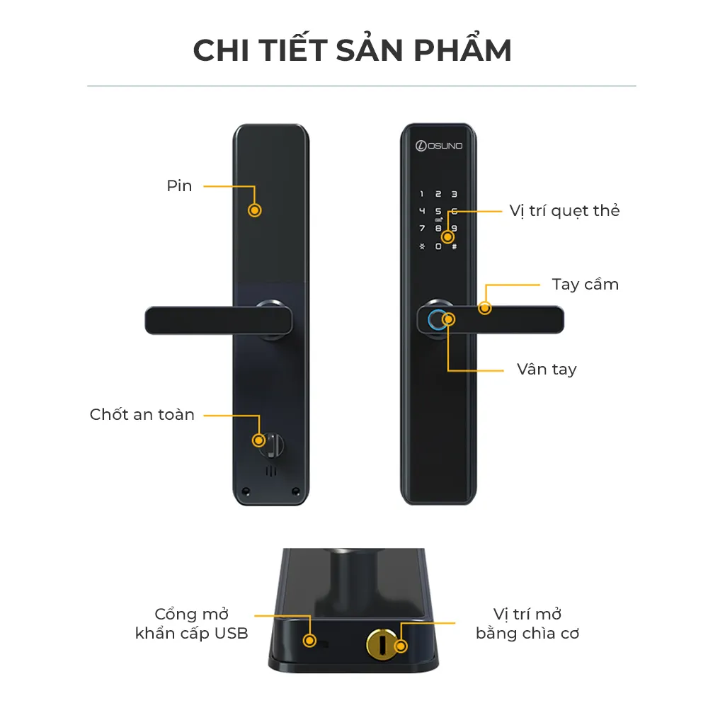 Khóa cửa mật mã OSN-3302