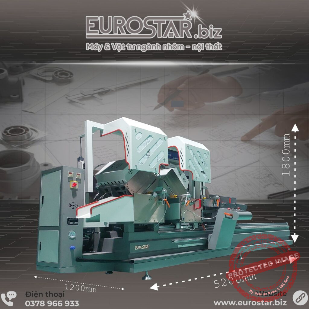 Máy cắt nhôm 2 đầu 09 lưỡi Eurostar