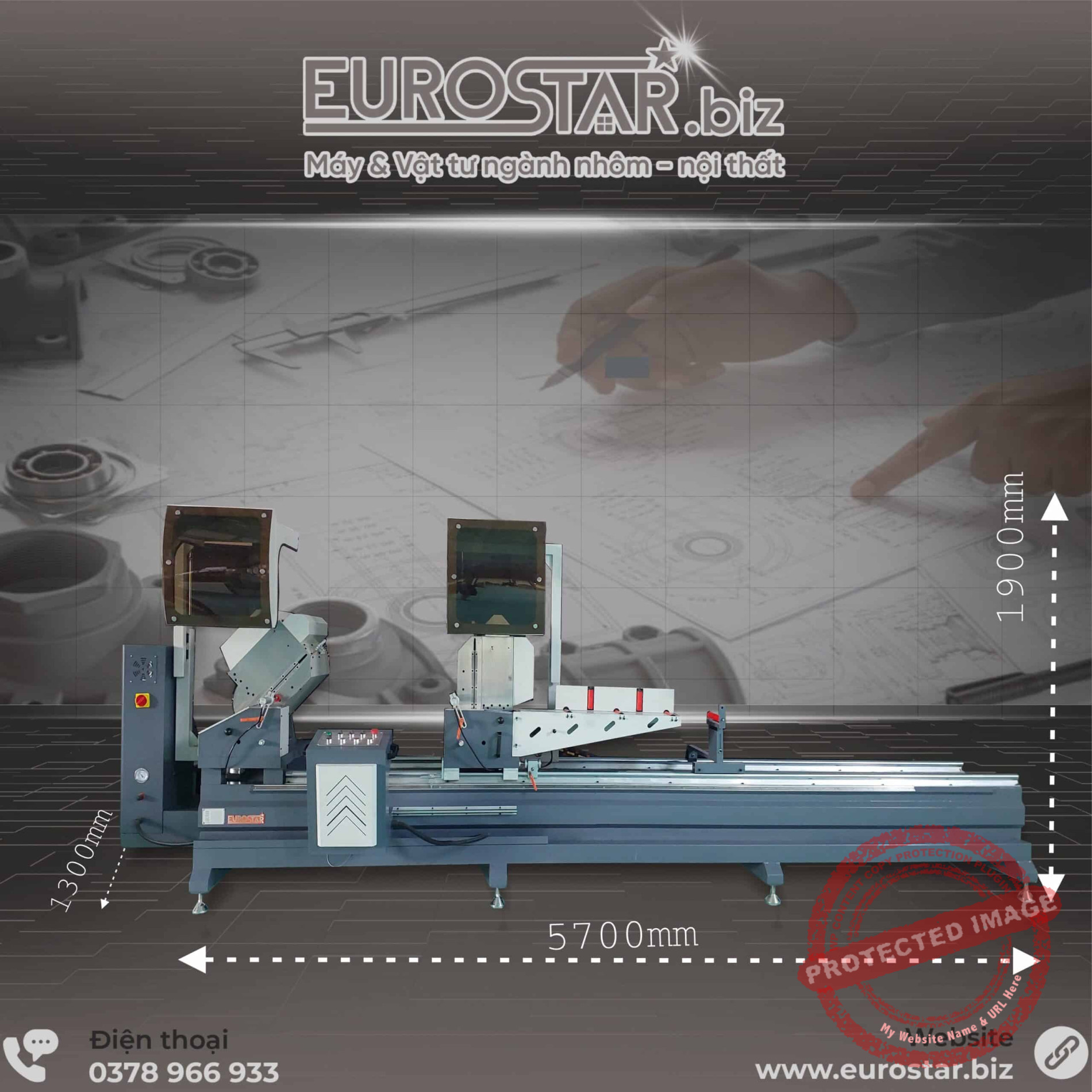 MÁY CẮT 08 LƯỠI 500