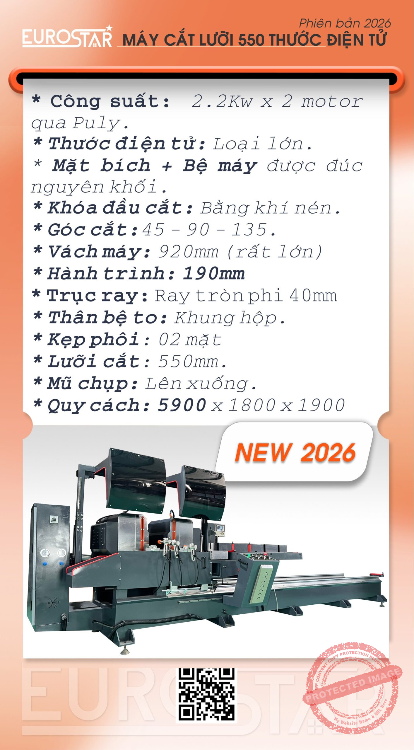 Máy cắt nhôm 2 đầu