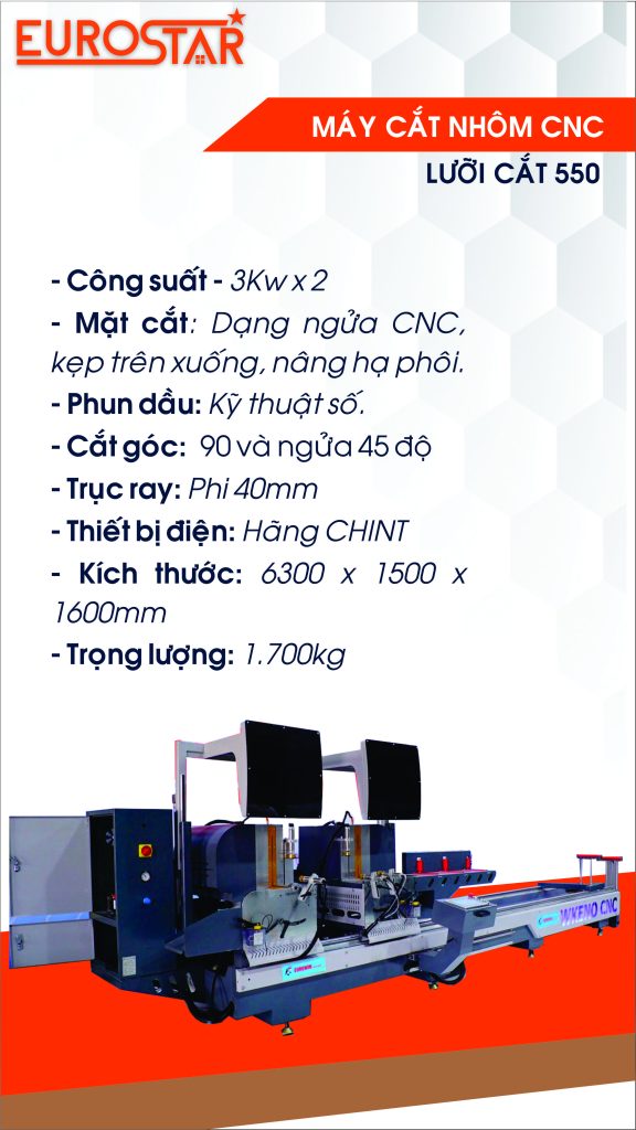 Máy cắt 2 đầu CNC A550