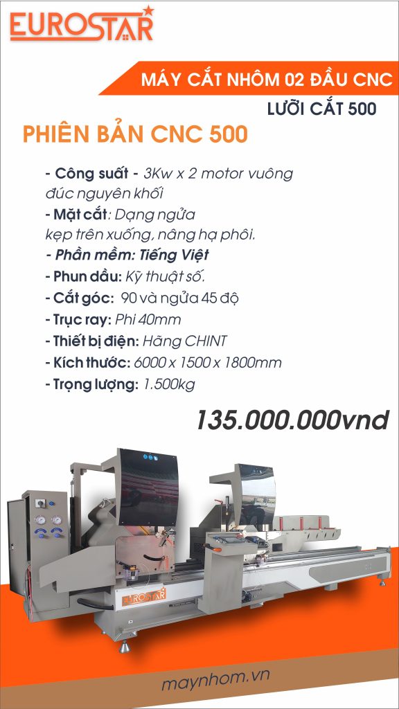 máy cắt 2 đầu CNC A500