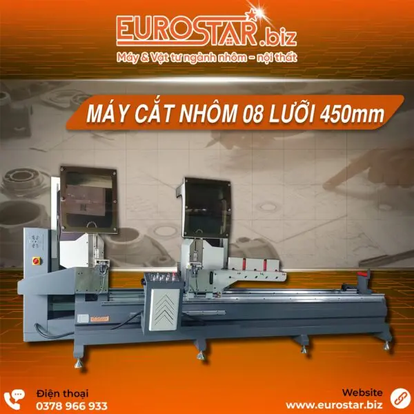 Máy Cắt 2 Đầu 08 Lưỡi 450