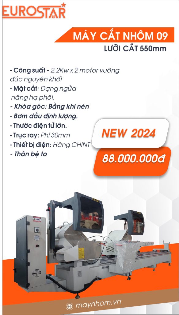 máy cắt nhôm 2 đầu A550