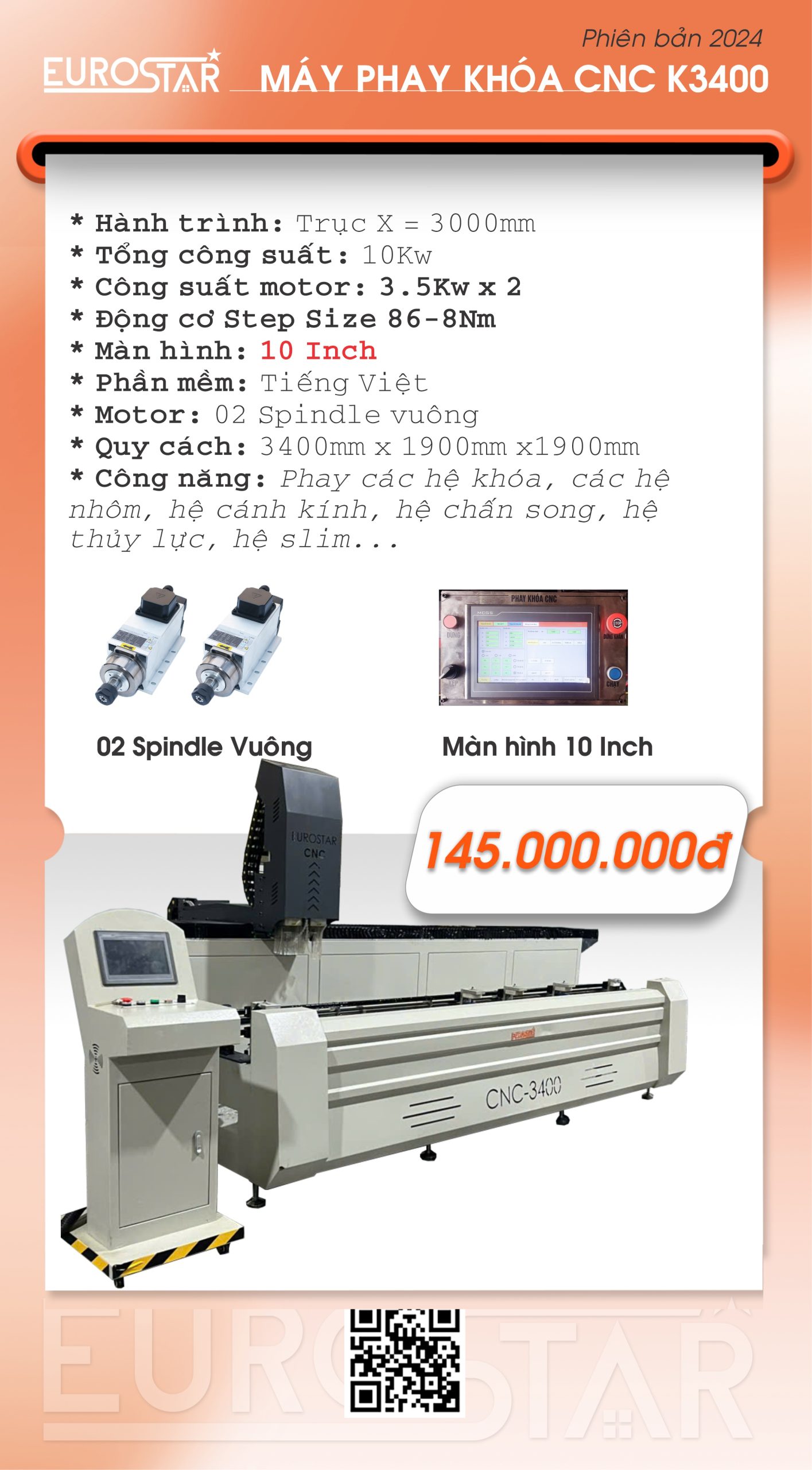 MÁY KHOÉT KHÓA CNC K3400