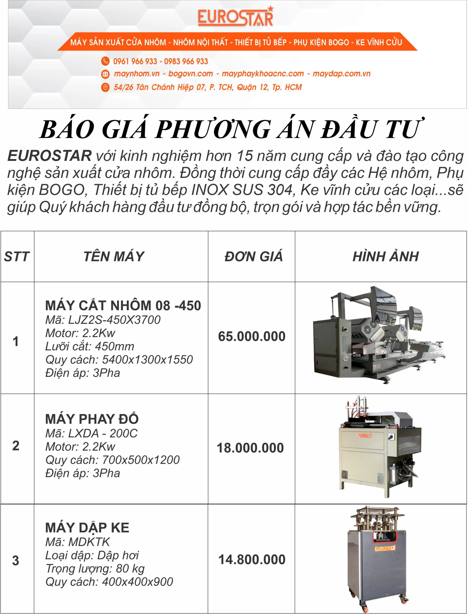 máy sản xuất cửa nhôm